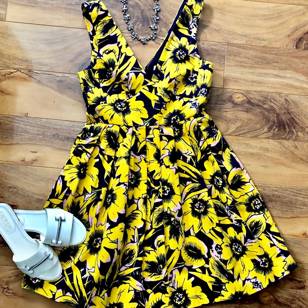 J. CREW sunflower dress